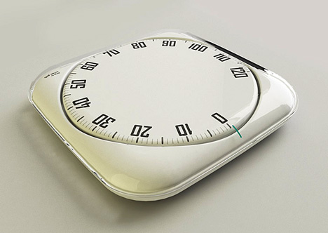 Weight scale with a spin