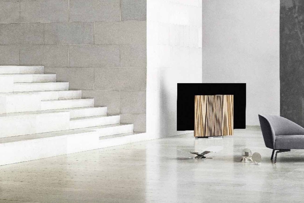 The Bang & Olufsen Beovision Harmony is a TV with dancing speakers.