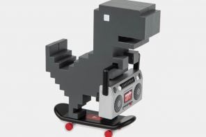 Google Chrome Dino desk toy gets a cute YouTube Boombox accessory