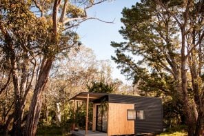 This Single-Level Tiny House Shines With Indoor/Outdoor Living & Off-Grid Upgrades
