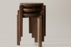 Japanese-Inspired Stacking  Stools Deliver Sculptural Storage & Sustainable Wood Design For Flexible Modern Interiors